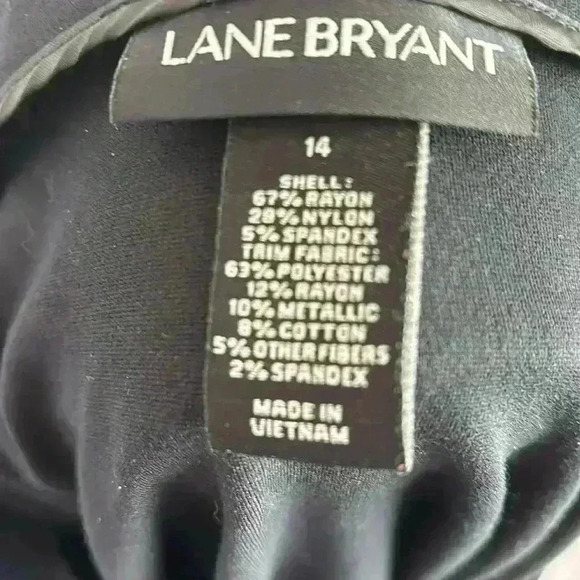 Black and gold Lane Bryant midi skirt - Picture 5 of 5